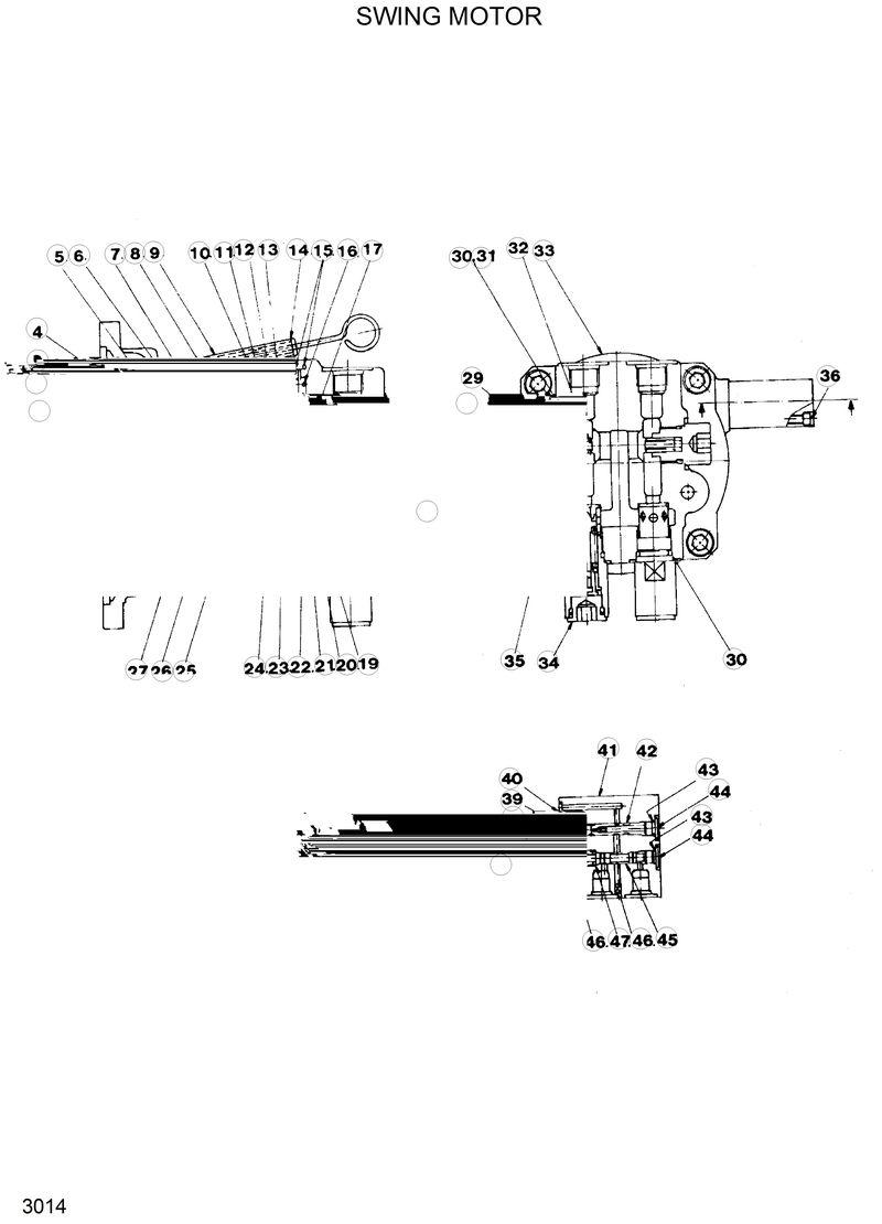 Схема запчастей Hyundai R120W - SWING MOTOR 