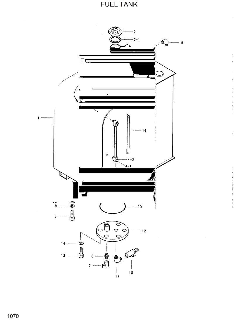 Схема запчастей Hyundai R130W - FUEL TANK 