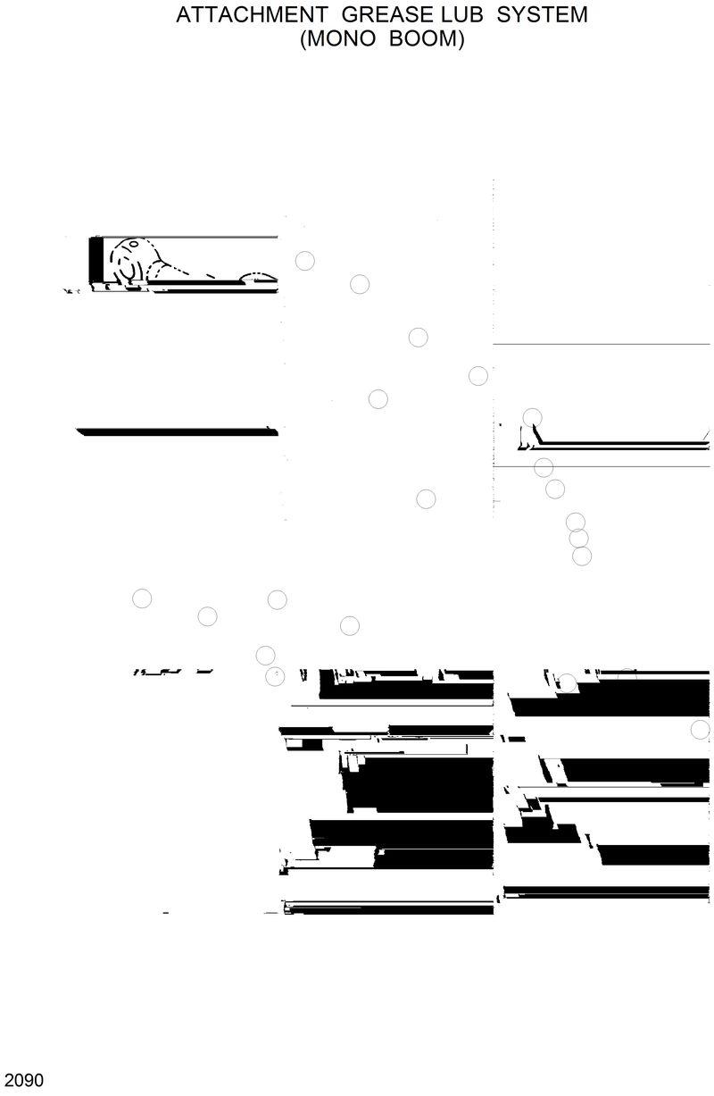 Схема запчастей Hyundai R130W - ATTACHMENT GREASE LUB SYSTEM(MONO BOOM) 