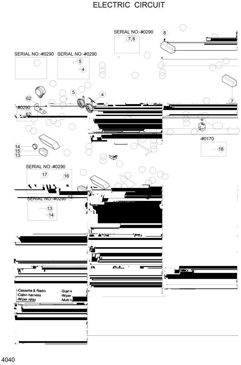 Схема запчастей Hyundai R130W - ELECTRIC CIRCUIT 