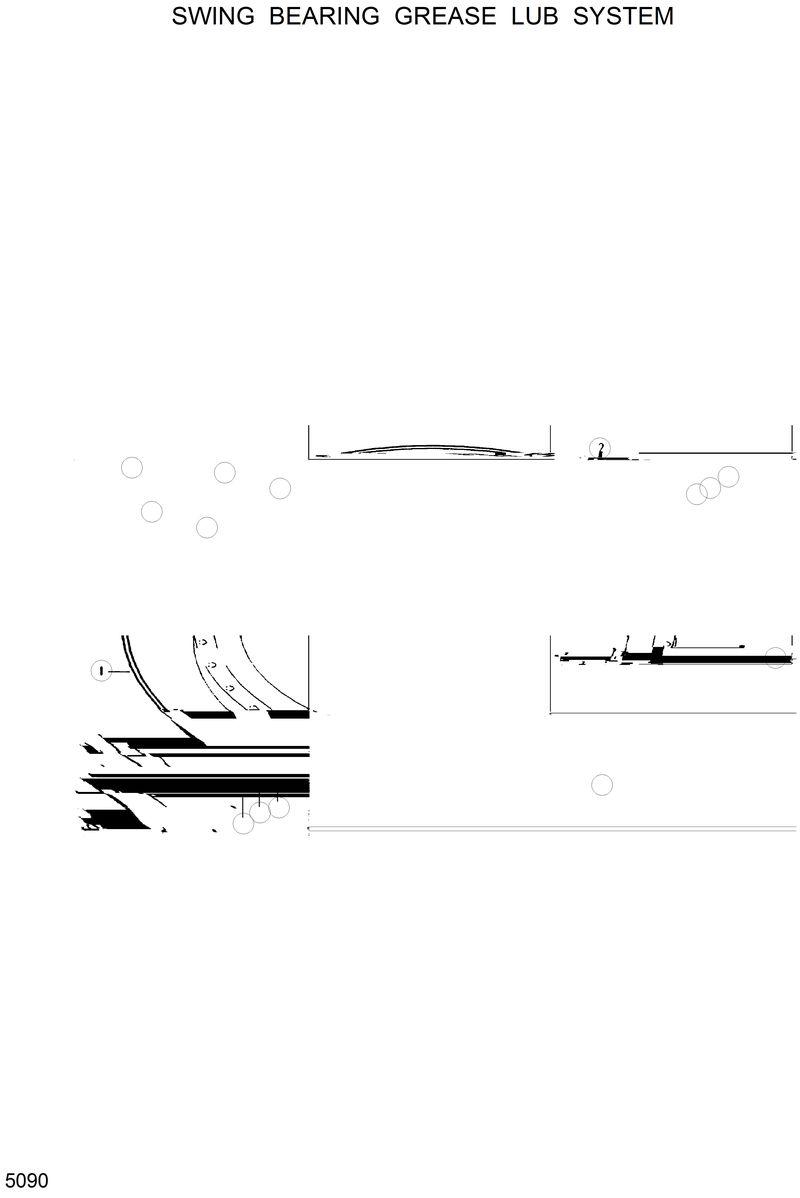 Схема запчастей Hyundai R130W - SWING BEARING GREASE LUB SYS 