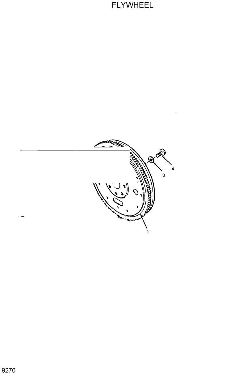 Схема запчастей Hyundai R130W - FLYWHEEL 