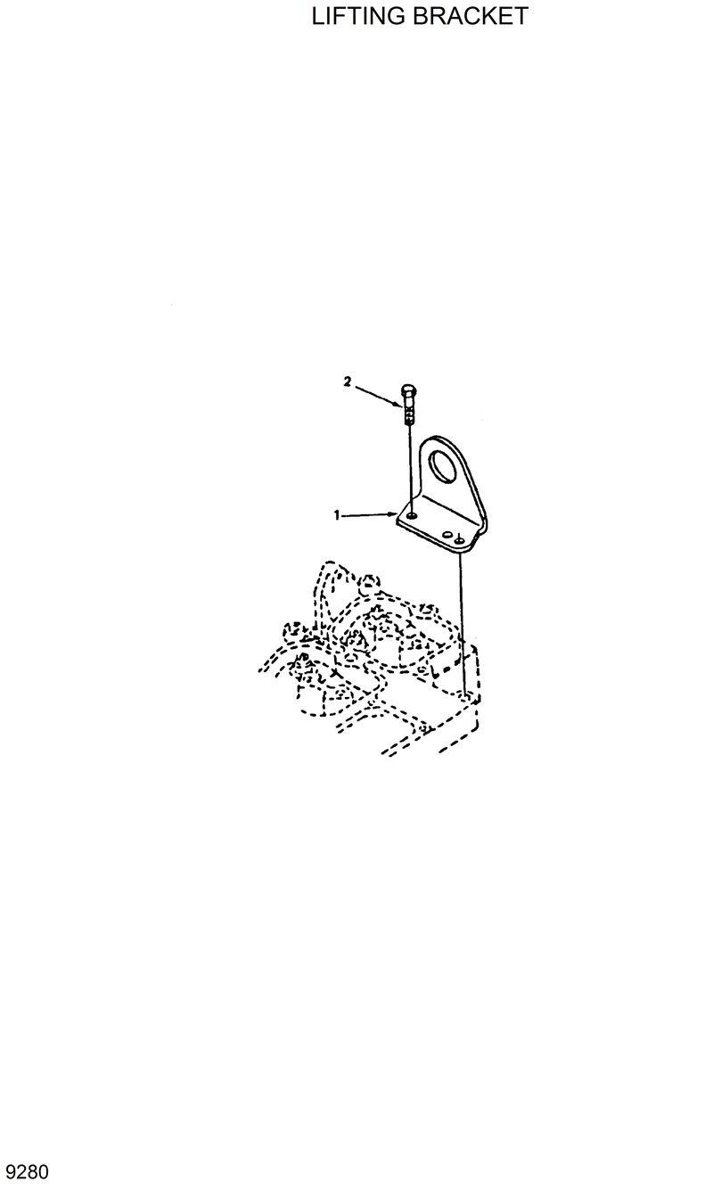 Схема запчастей Hyundai R130W - LIFTING BRACKET 
