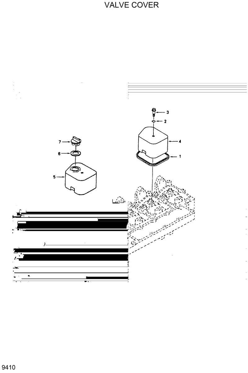 Схема запчастей Hyundai R130W - VALVE COVER 