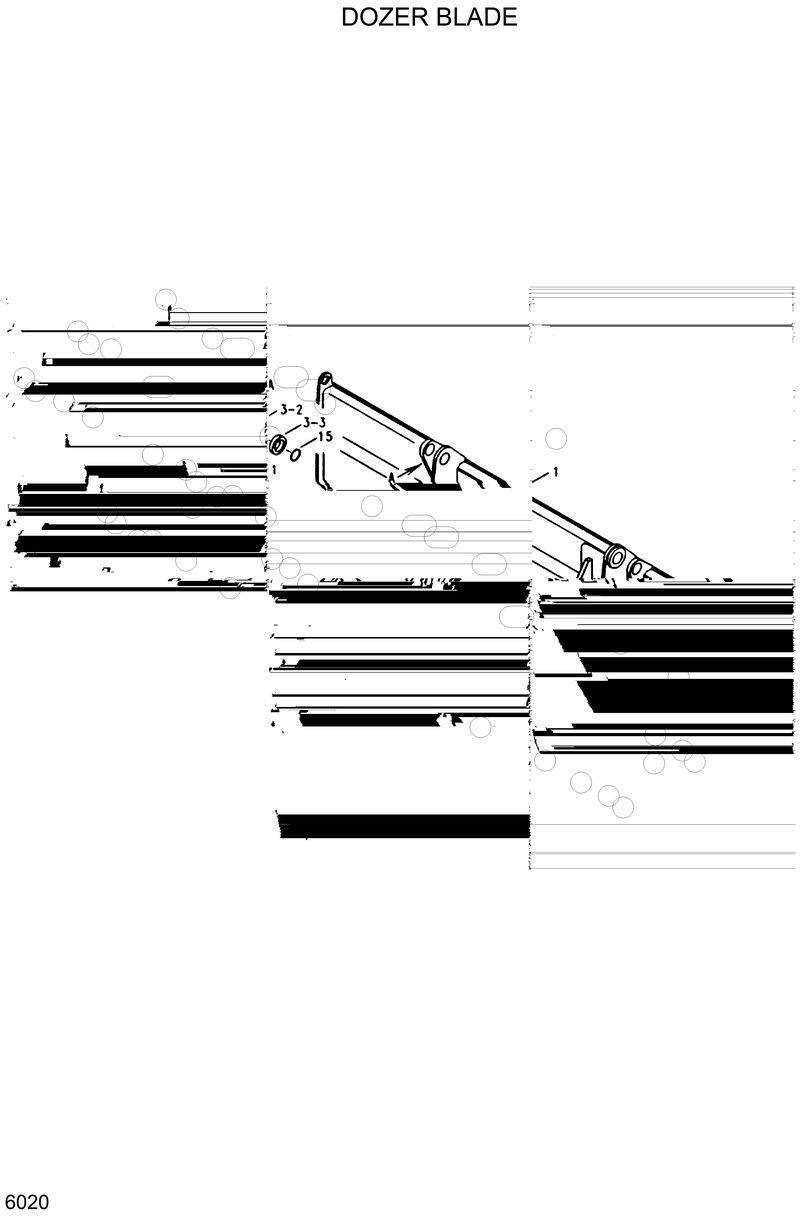 Схема запчастей Hyundai R200W2 - DOZER BLADE 