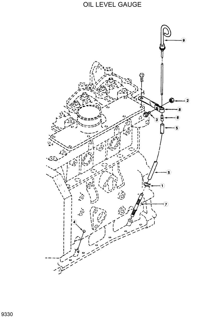 Схема запчастей Hyundai R200W2 - OIL LEVEL GAUGE 