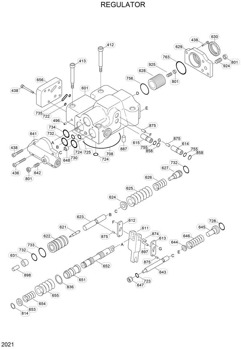 Схема запчастей Hyundai 33HDLL - REGULATOR 