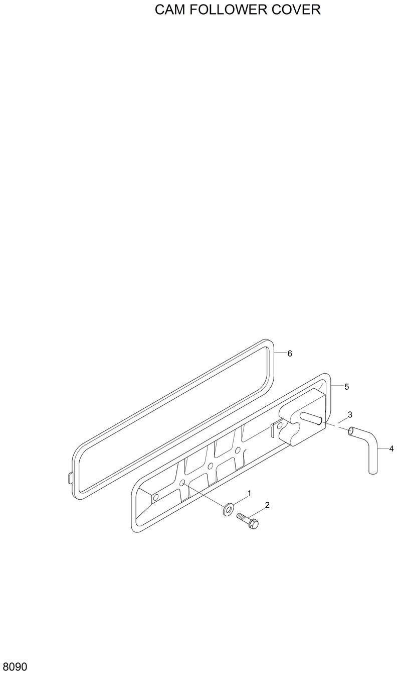 Схема запчастей Hyundai 33HDLL - CAM FOLLOWER COVER 