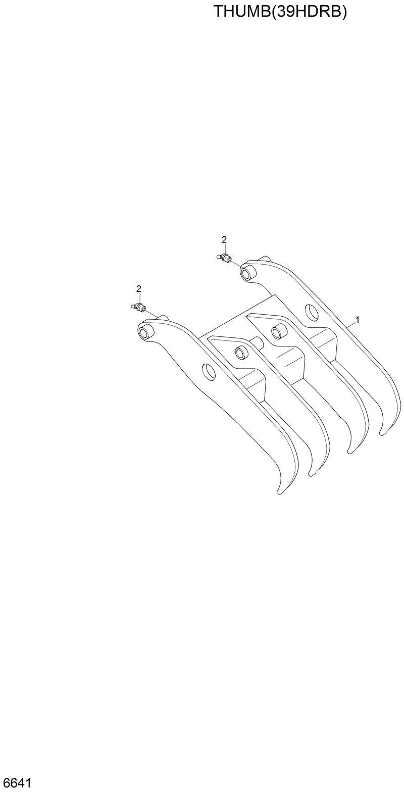 Схема запчастей Hyundai 42HDLL - THUMB(39HDRB) 