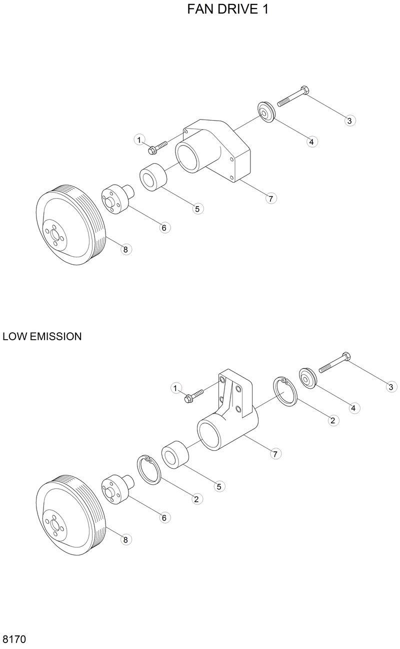 Схема запчастей Hyundai 42HDLL - FAN DRIVE 1 
