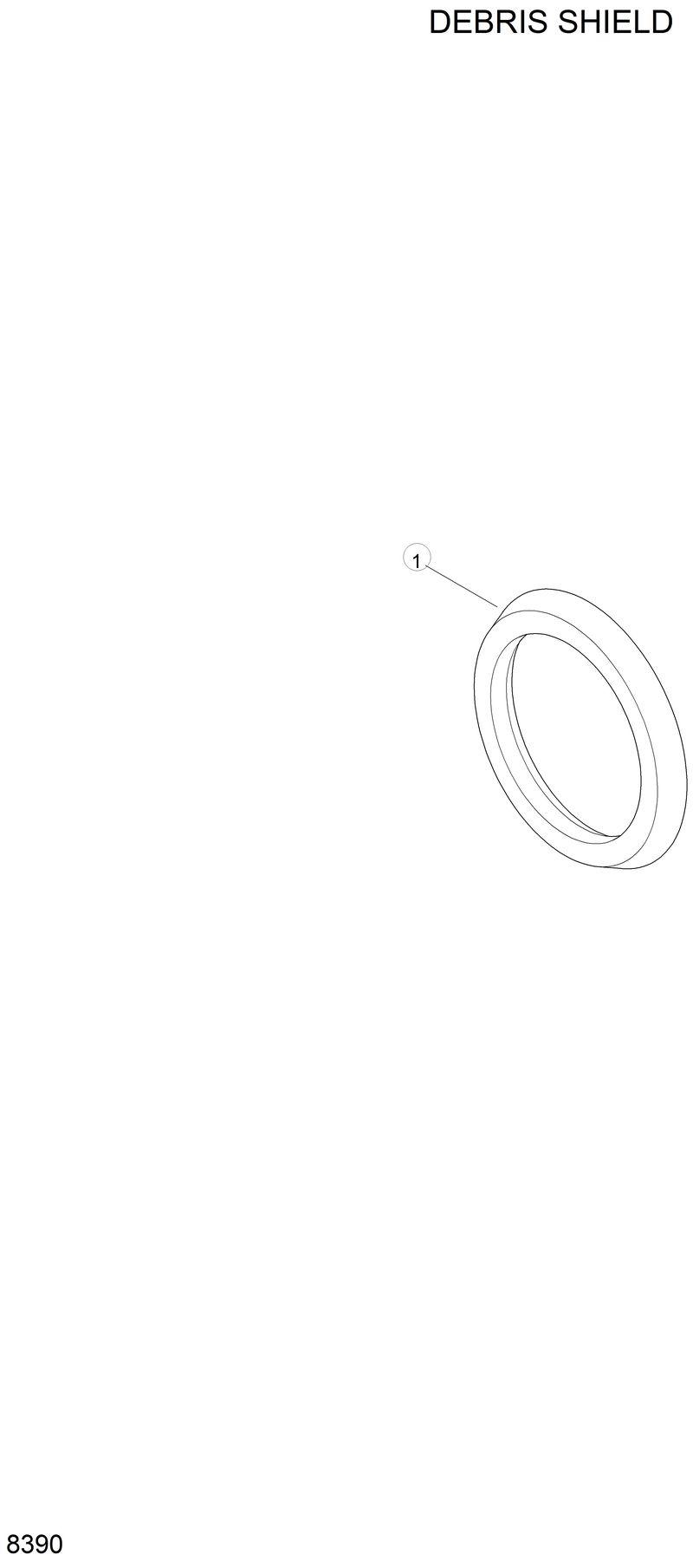 Схема запчастей Hyundai 42HDLL - DEBRIS SHIELD 