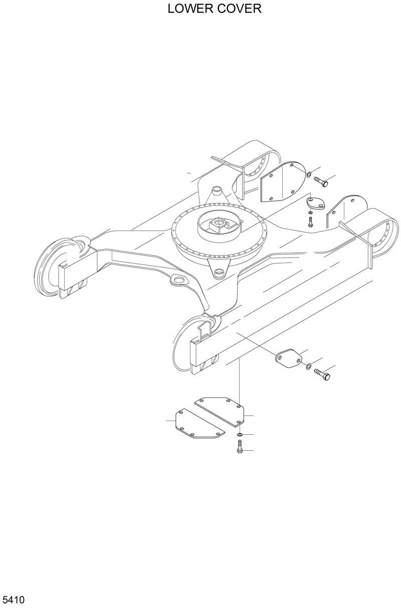 Схема запчастей Hyundai R210LC3LL - LOWER COVER 
