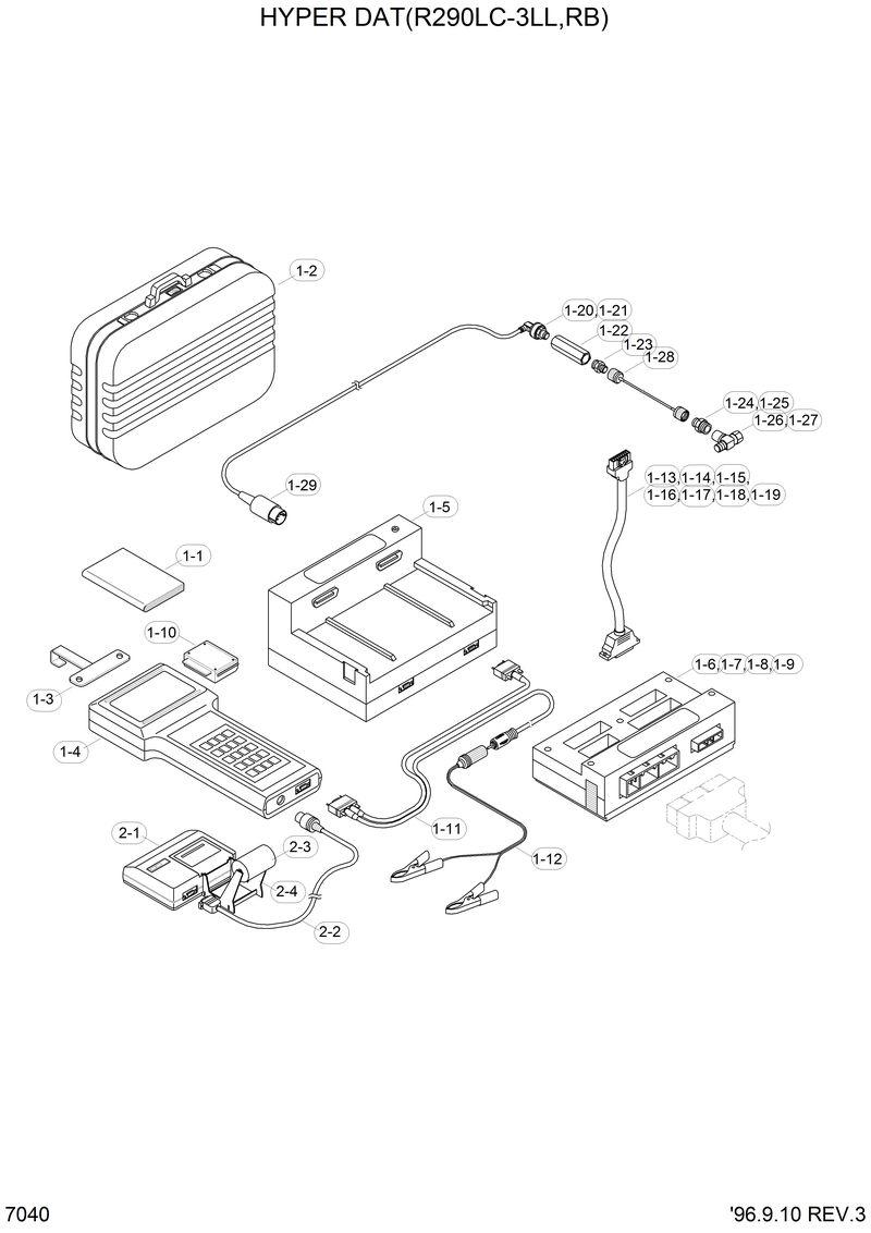 Схема запчастей Hyundai R290LC3LL - HYPER DAT(R290LC-3LL,RB) 