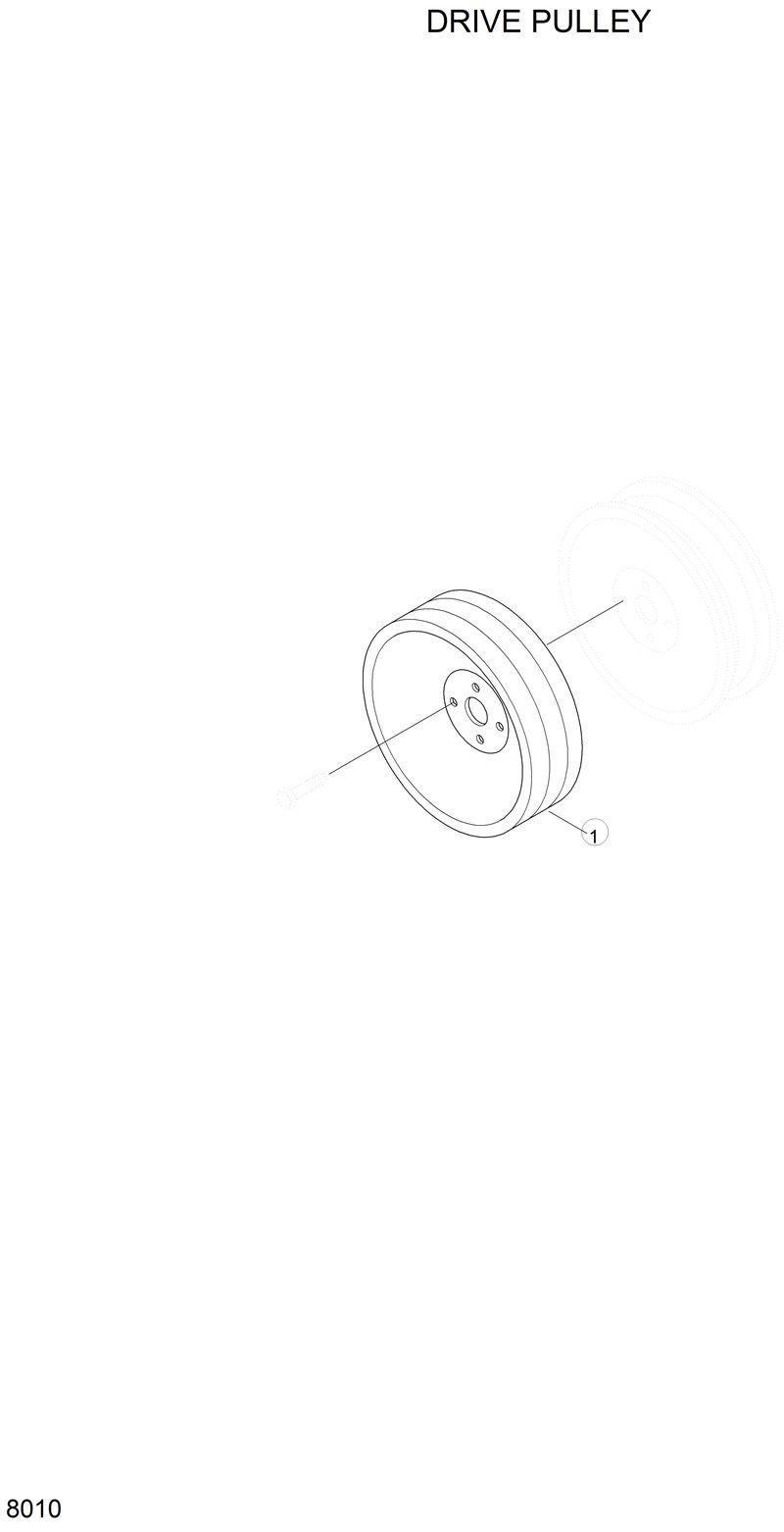 Схема запчастей Hyundai R290LC3LL - DRIVE PULLEY 