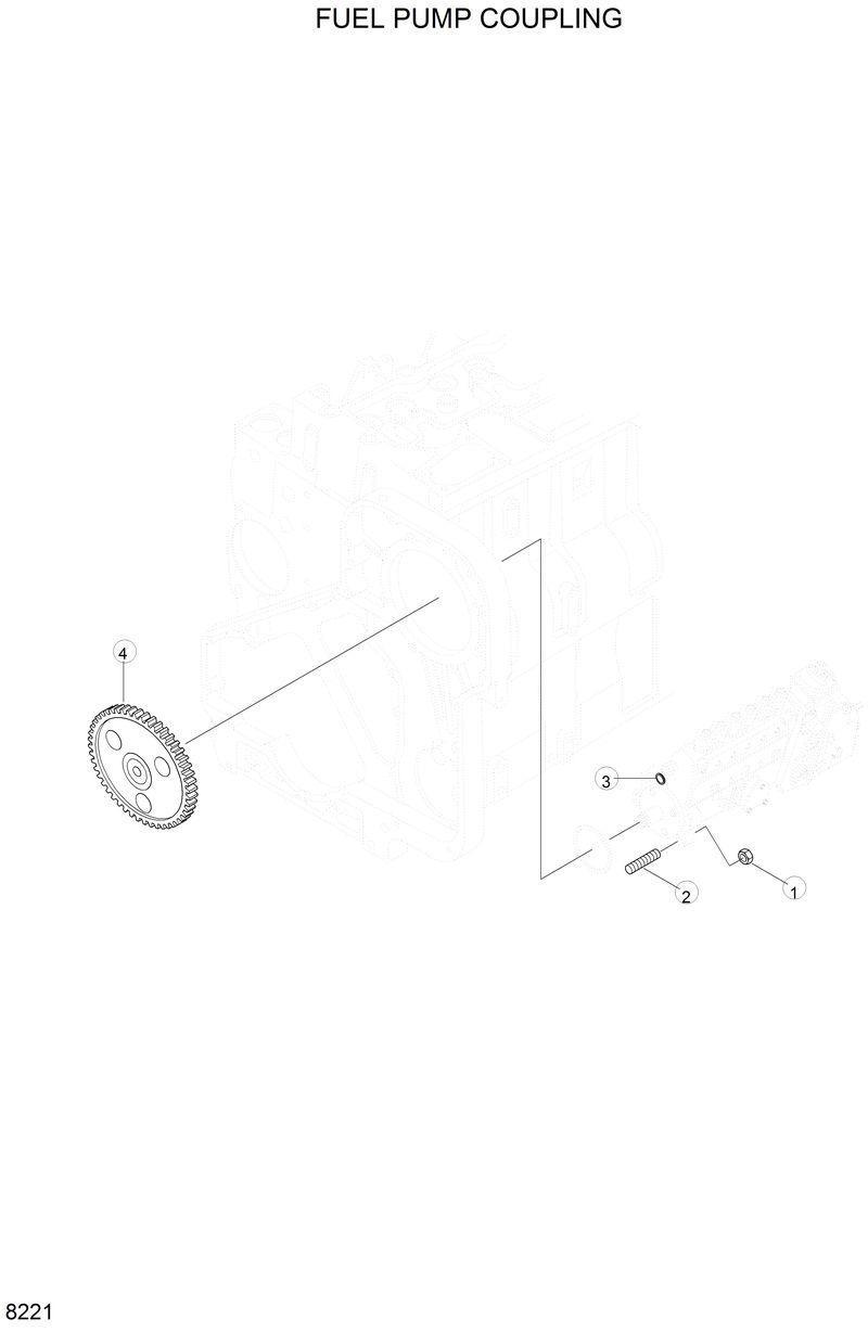 Схема запчастей Hyundai R290LC3LL - FUEL PUMP COUPLING 