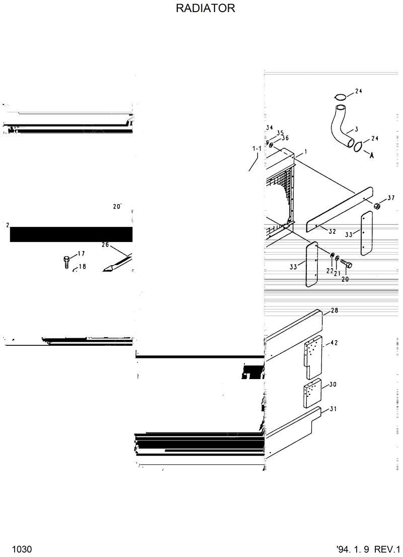 Схема запчастей Hyundai HL17C - RADIATOR 