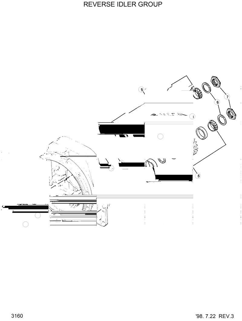 Схема запчастей Hyundai HL17C - REVERSE IDLER GROUP 