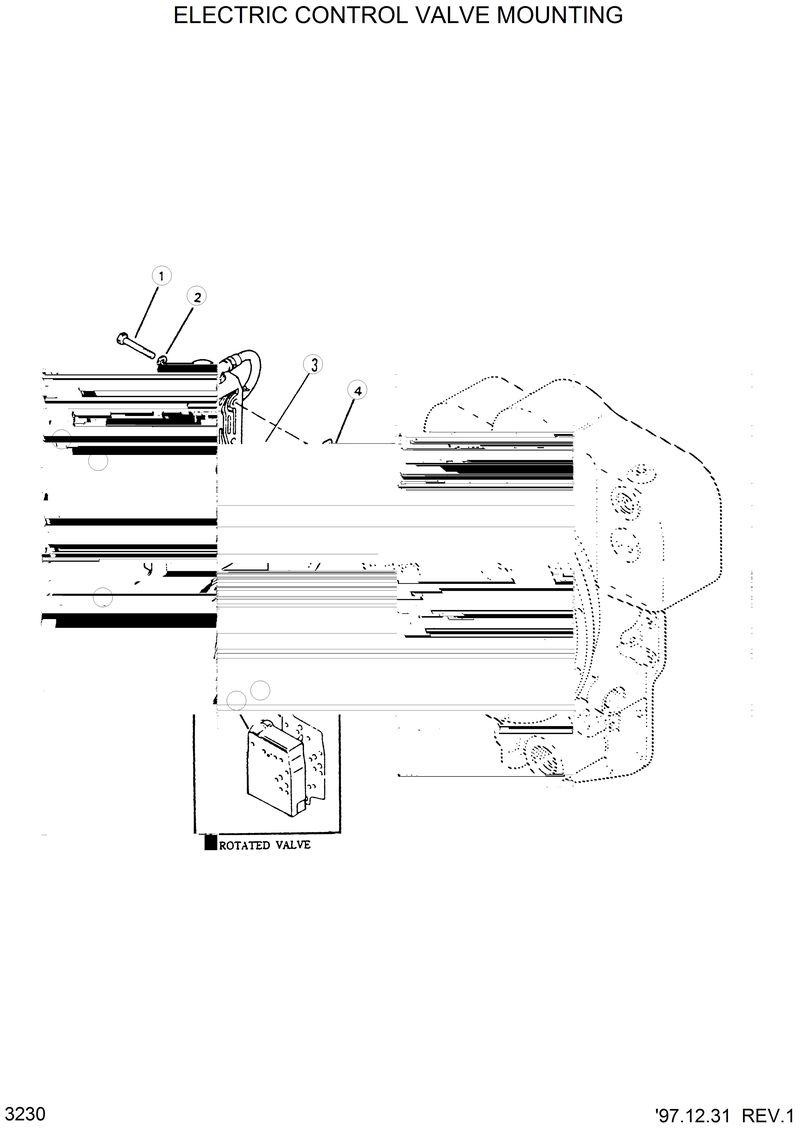 Схема запчастей Hyundai HL17C - ELECTRIC CONTROL VALVE MOUNTING 