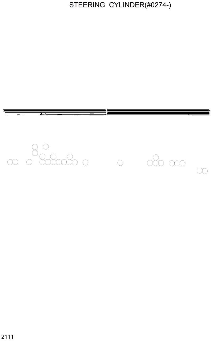 Схема запчастей Hyundai HL25C - STEERING CYLILNDER(#0274-) 