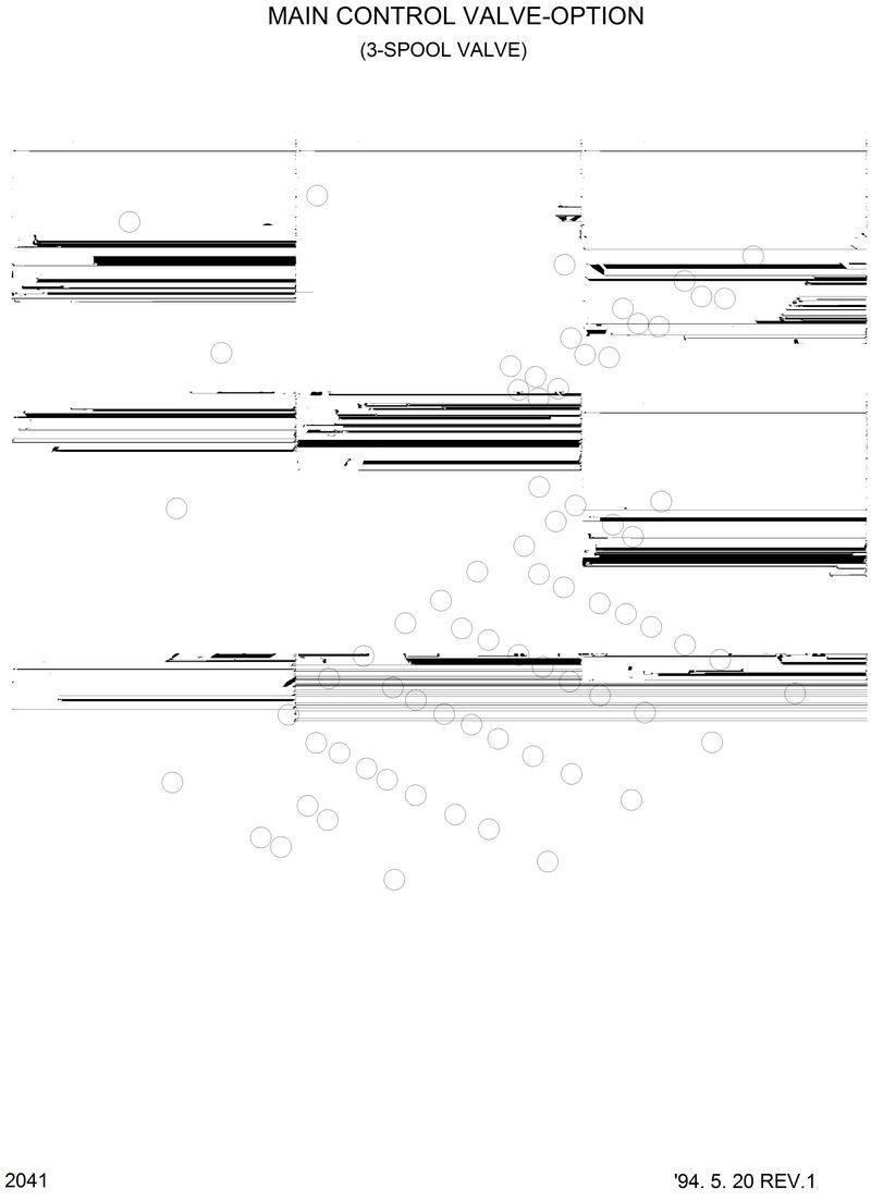 Схема запчастей Hyundai HL35C - MAIN CONTROL VALVE(3-SPOOL) 