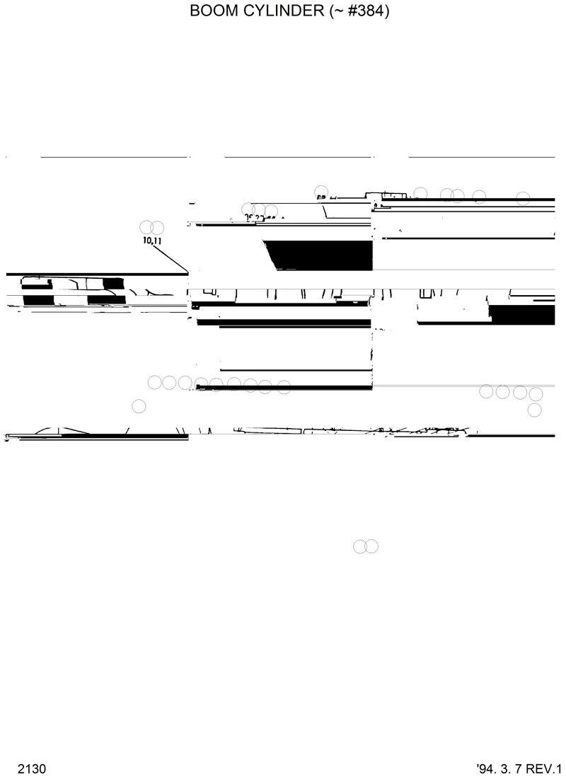 Схема запчастей Hyundai HL35C - BOOM CYLINDER(-#0384) 