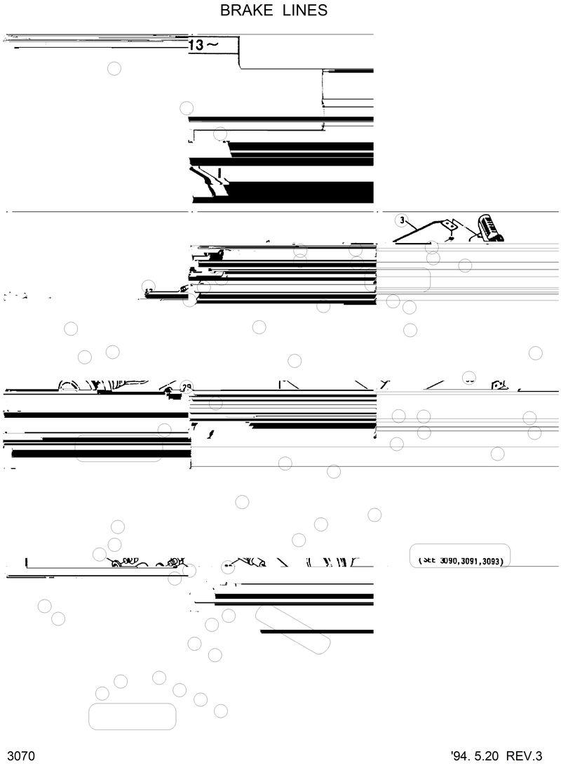 Схема запчастей Hyundai HL35C - BRAKE LINES 