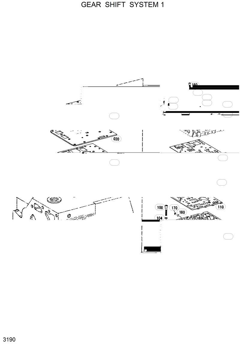Схема запчастей Hyundai HL35C - GEAR SHIFT SYSTEM 1 
