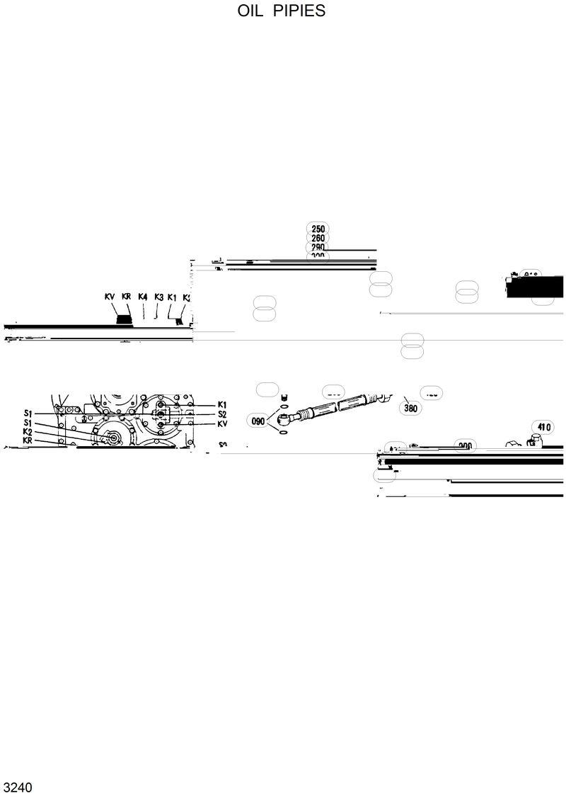 Схема запчастей Hyundai HL35C - OIL PIPES 