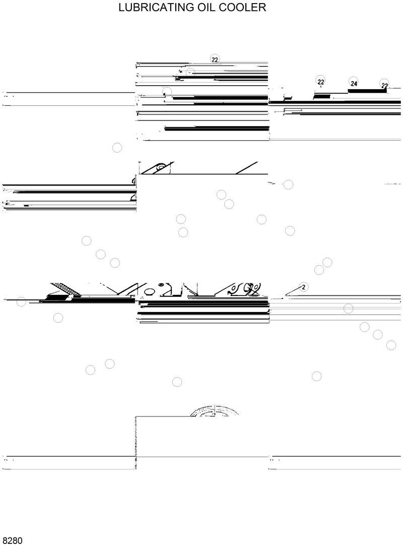 Схема запчастей Hyundai HL35C - LUBRICATING OIL COOLER 