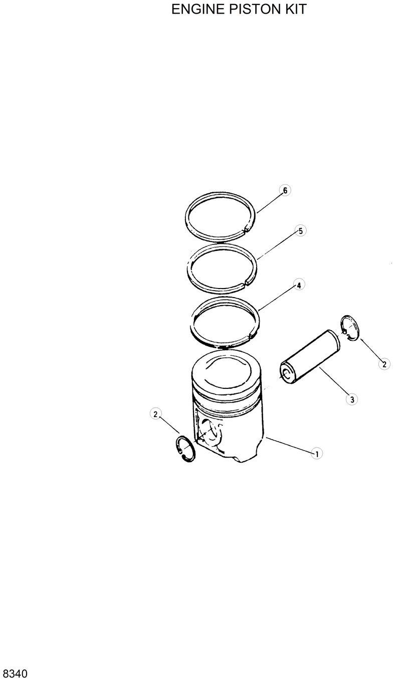 Схема запчастей Hyundai HL35C - ENGINE PISTON KIT 