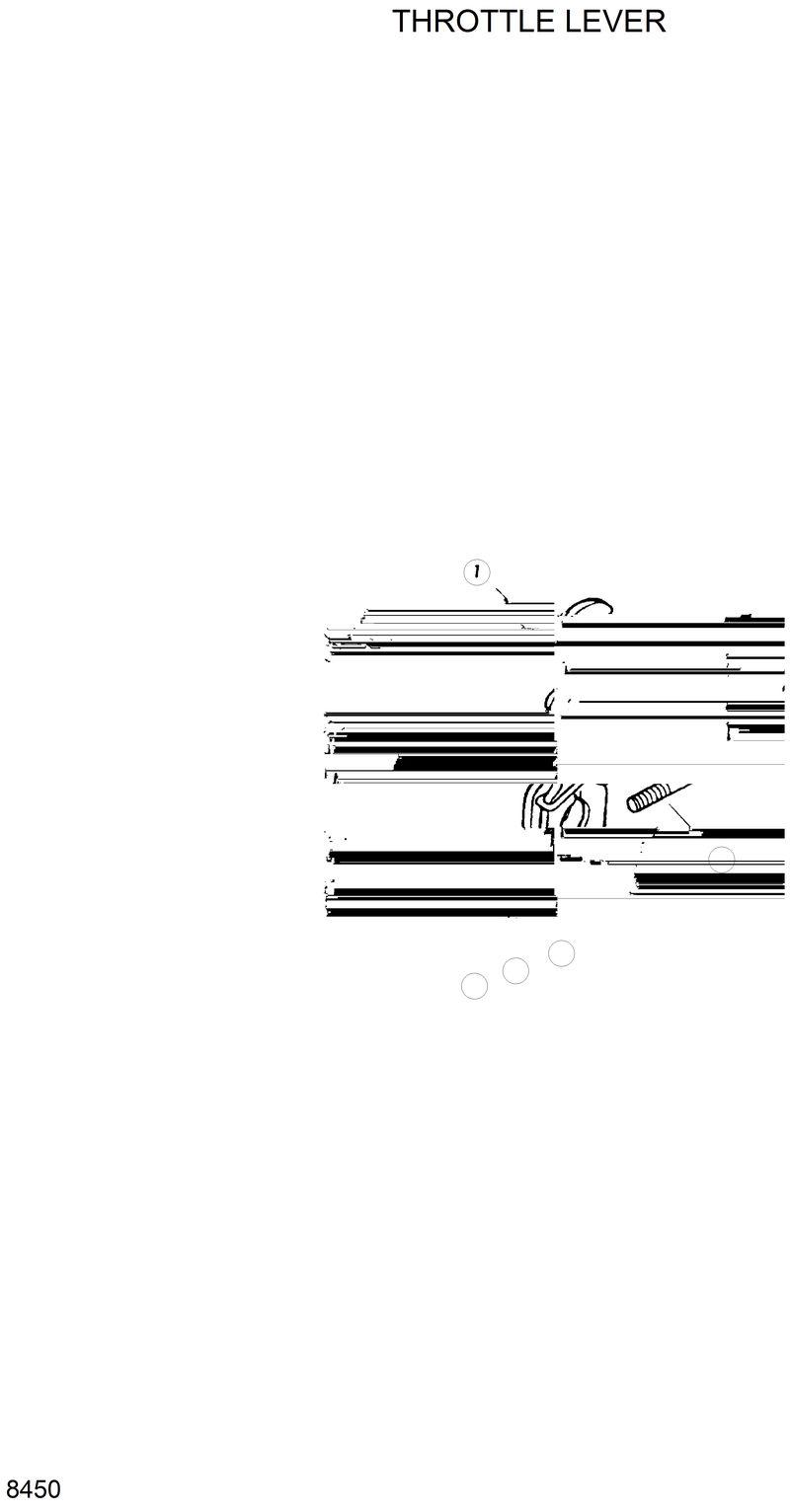 Схема запчастей Hyundai HL35C - THROTTLE LEVER 