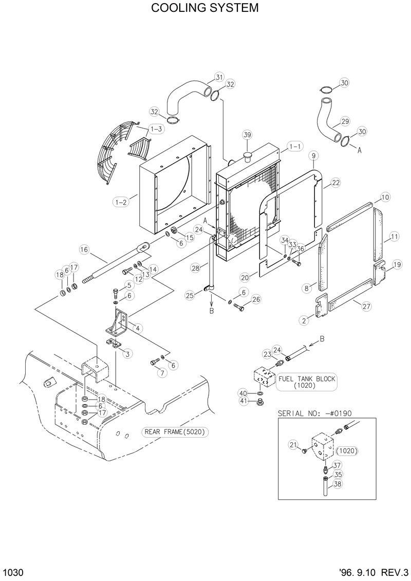Схема запчастей Hyundai HL750 - COOLING SYSTEM 