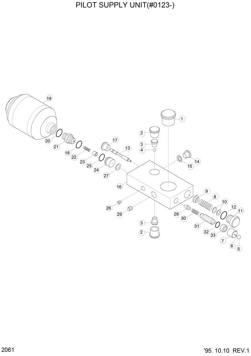 Схема запчастей Hyundai HL750 - PILOT SUPPLY UNIT(#0123-) 
