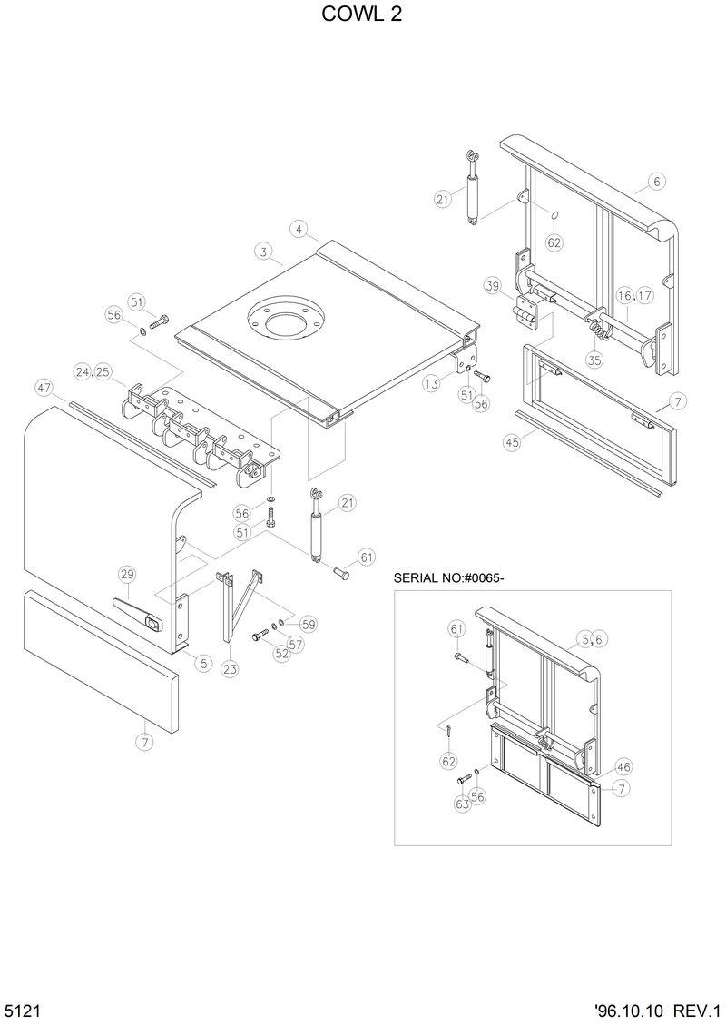 Схема запчастей Hyundai HL750 - COWL2 