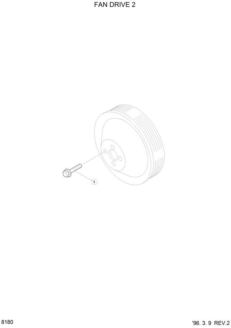 Схема запчастей Hyundai HL750 - FAN DRIVE 2 