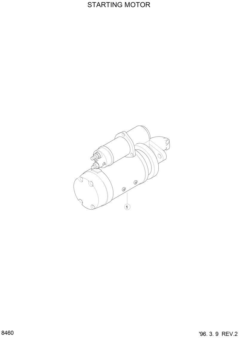 Схема запчастей Hyundai HL750 - SPARTING MOTOR 