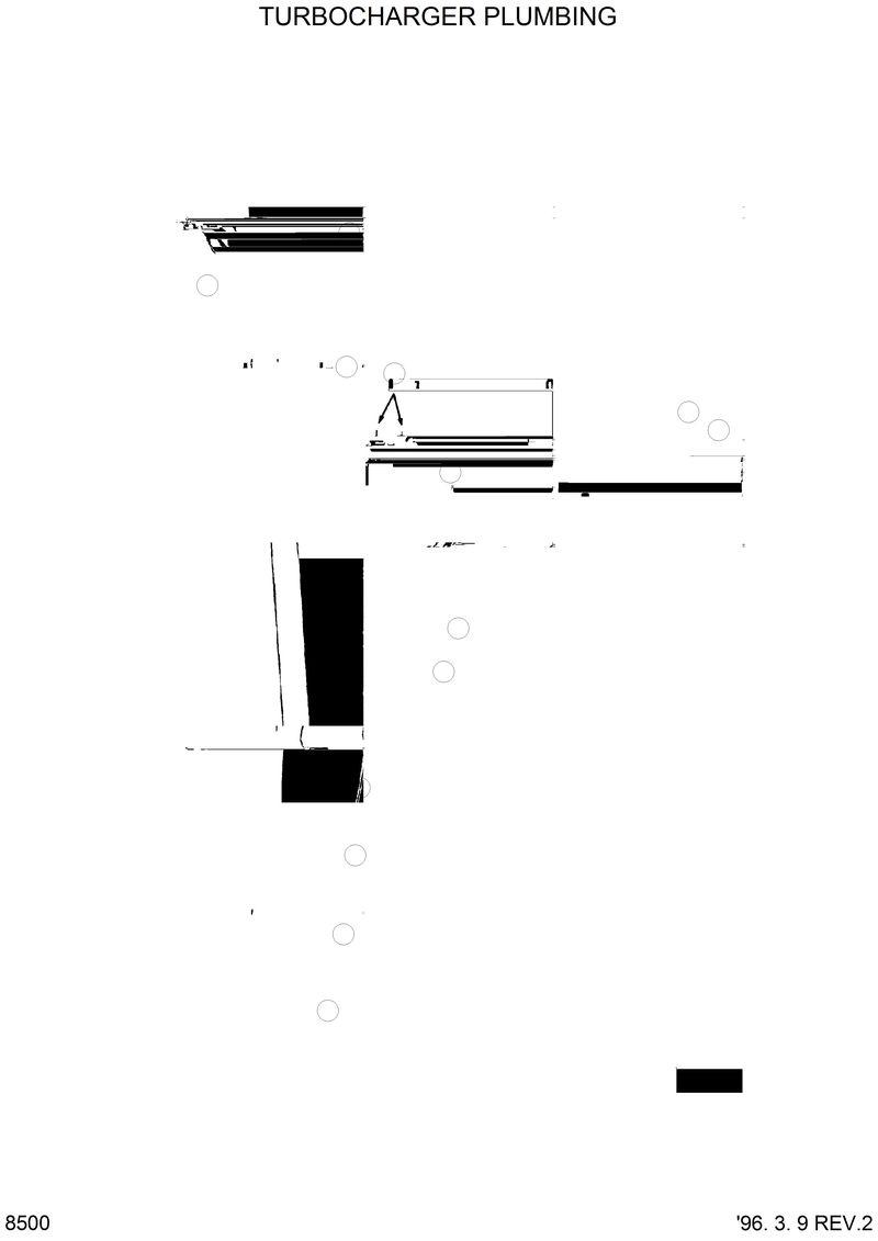 Схема запчастей Hyundai HL750 - TURBOCHARGER PLUMBING 