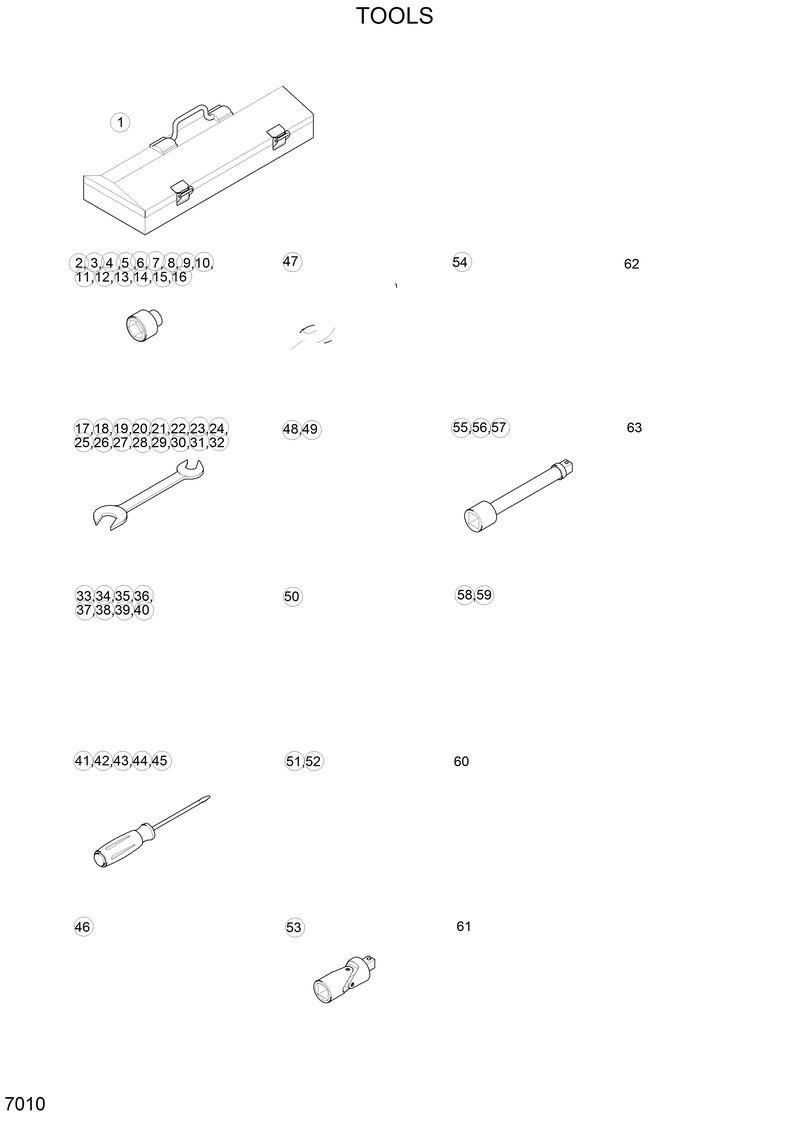 Схема запчастей Hyundai HL770 - TOOLS 