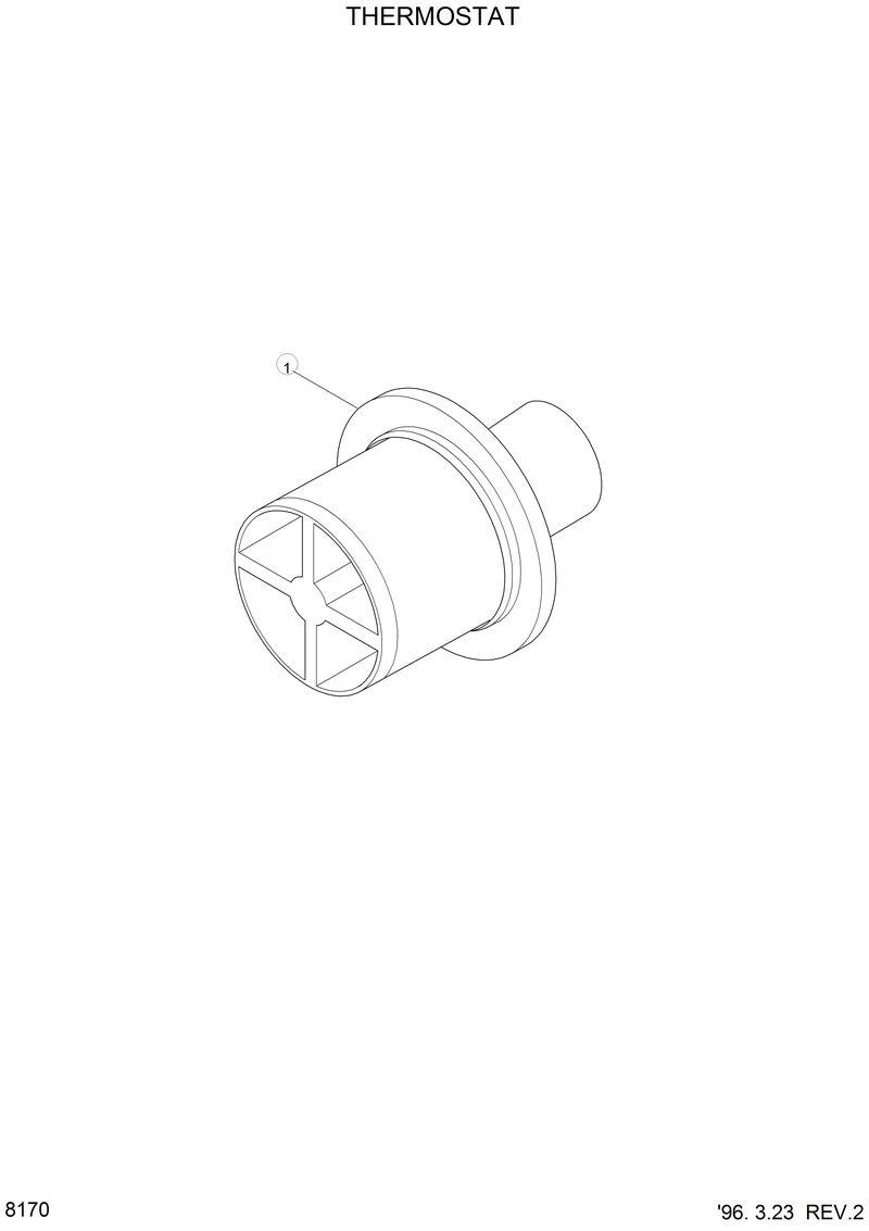 Схема запчастей Hyundai HL770 - THERMOSTAT 