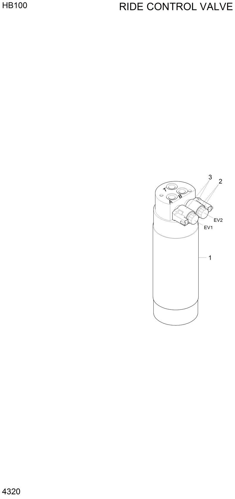 Схема запчастей Hyundai HB100 - RIDE CONTROL VALVE 