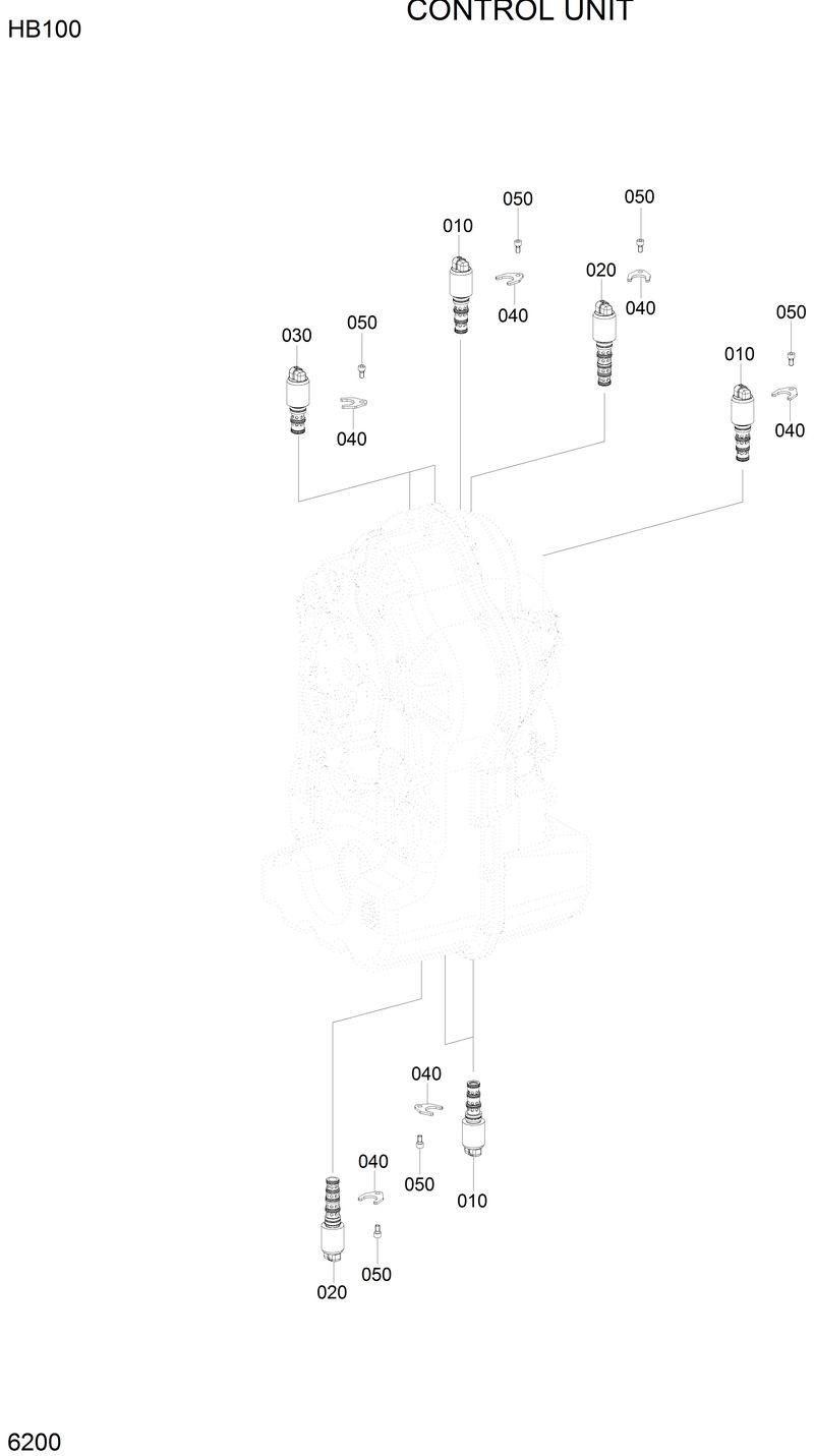 Схема запчастей Hyundai HB100 - CONTROL UNIT 
