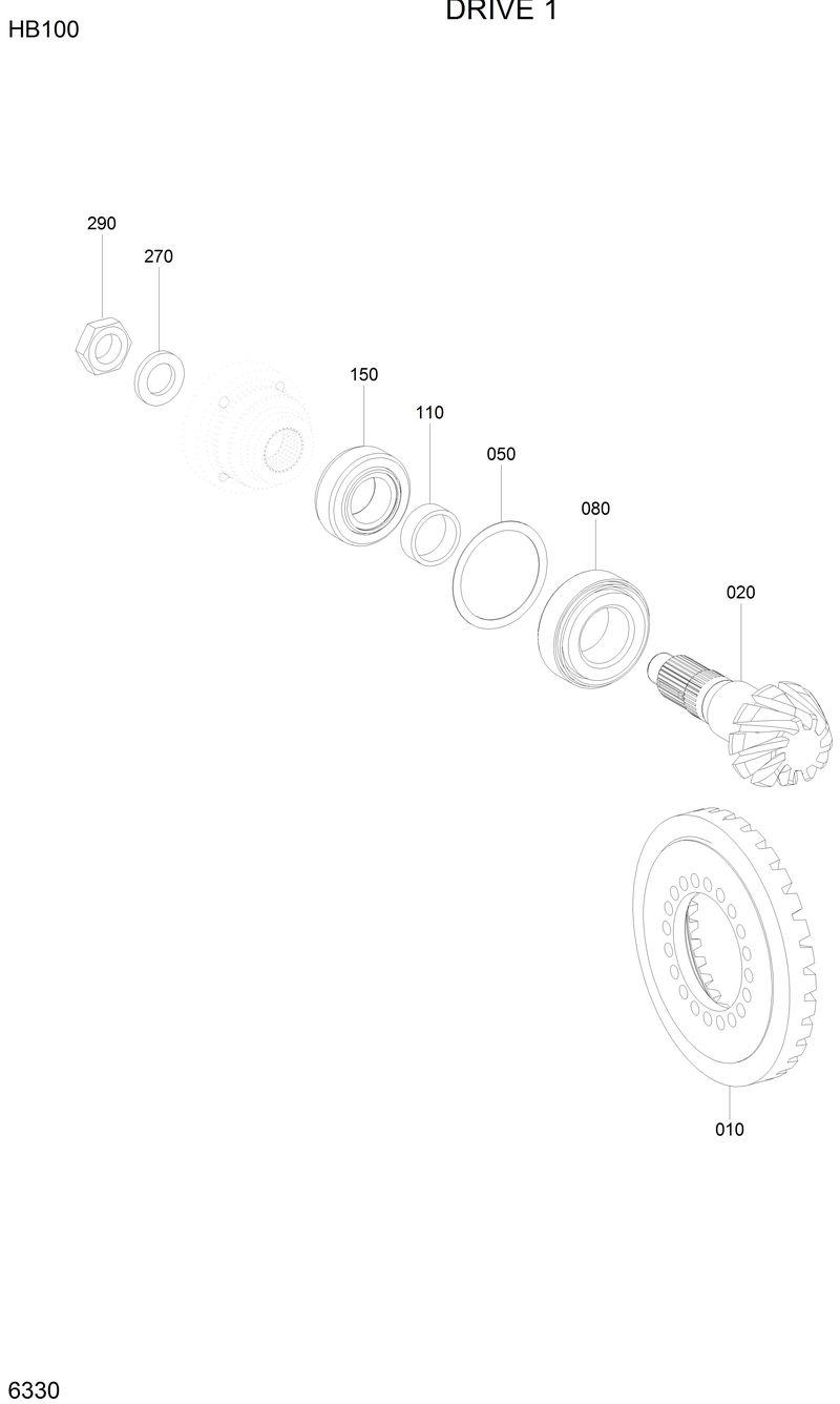 Схема запчастей Hyundai HB100 - DRIVE 1 