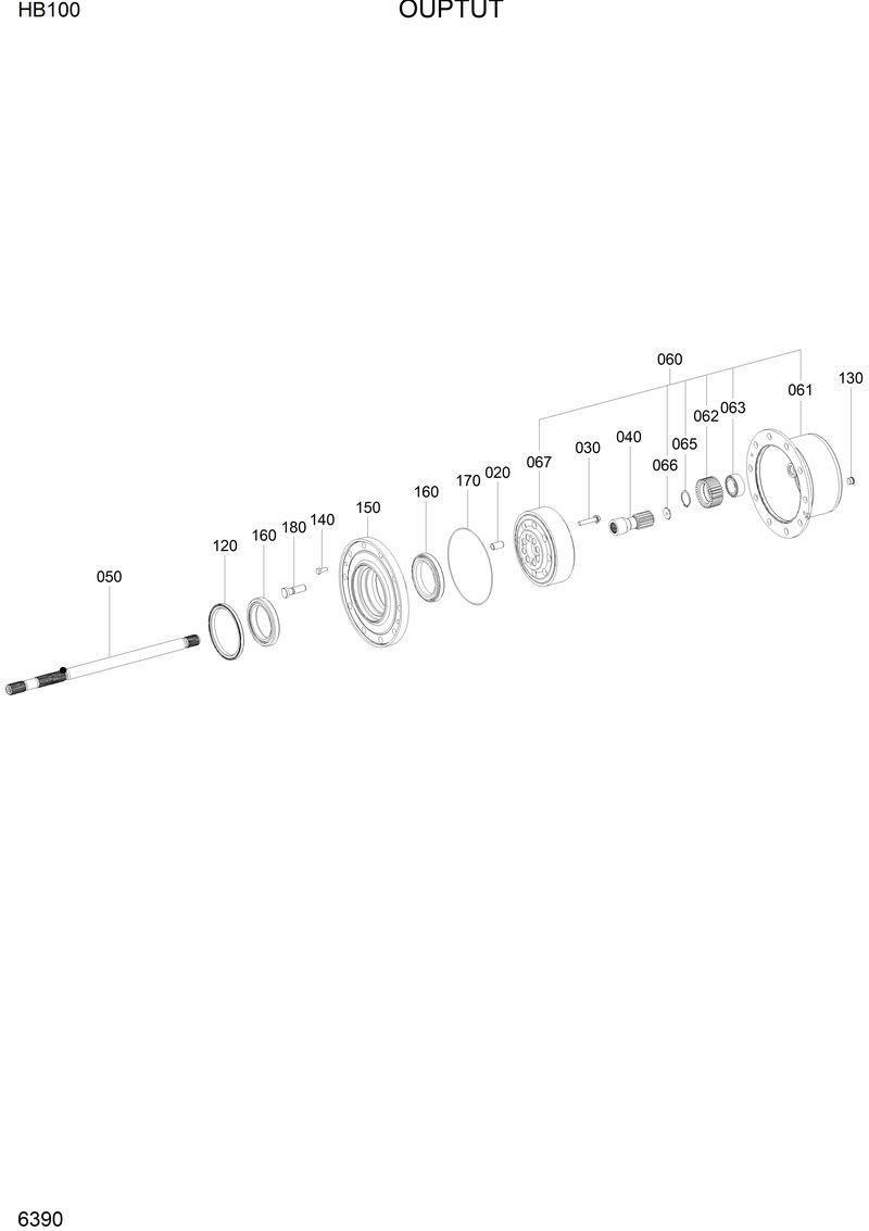 Схема запчастей Hyundai HB100 - OUTPUT 