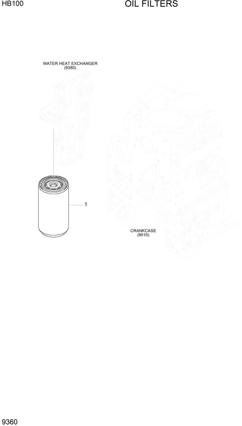 Схема запчастей Hyundai HB100 - OIL FILTERS 