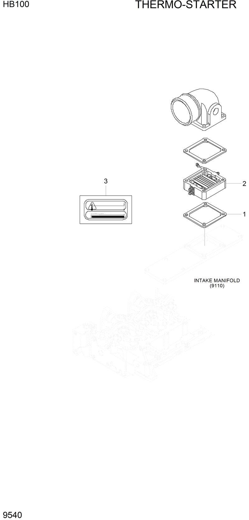 Схема запчастей Hyundai HB100 - THERMO-STARTER 