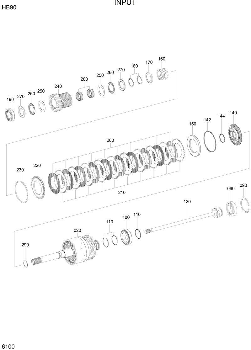 Схема запчастей Hyundai HB90 - INPUT 
