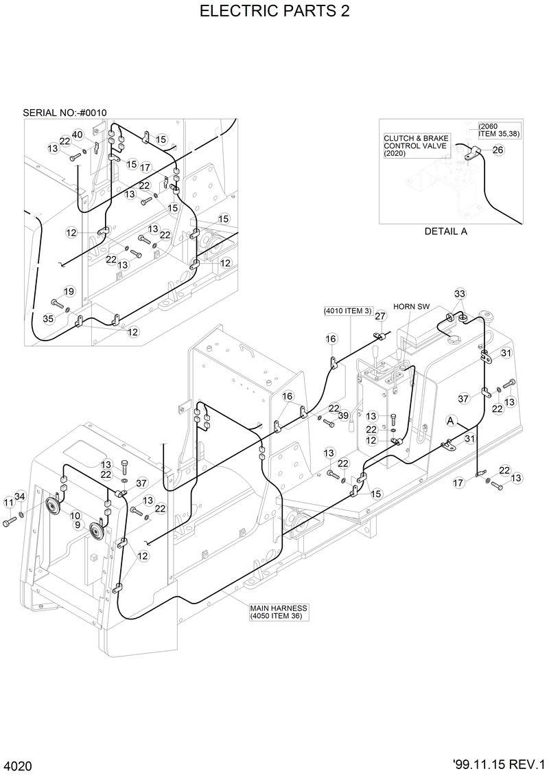 Схема запчастей Hyundai H70 - ELECTRIC PARTS 2 