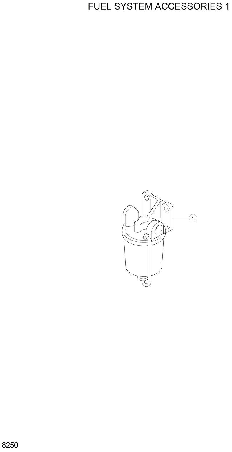 Схема запчастей Hyundai H70 - FUEL SYSTEM ACCESSORIES 1 