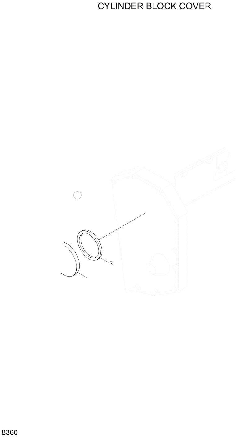 Схема запчастей Hyundai H70 - CYLINDER BLOCK COVER 