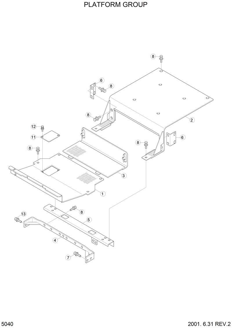 Схема запчастей Hyundai H80 - PLATFORM GROUP 